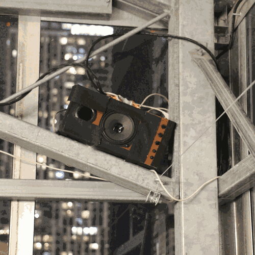 Another recycled speaker in the sound system